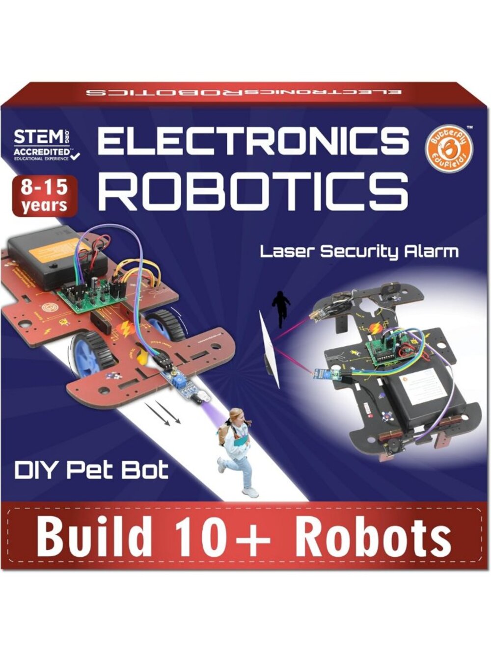 10-in-1 STEM Robotics Kit for Kids 8-12 | Educational Electronics & Engineering